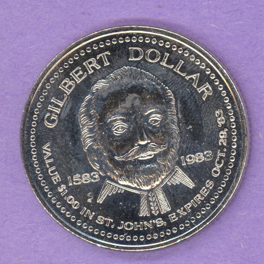 1983 St. John's Trade Token Gilbert Dollar